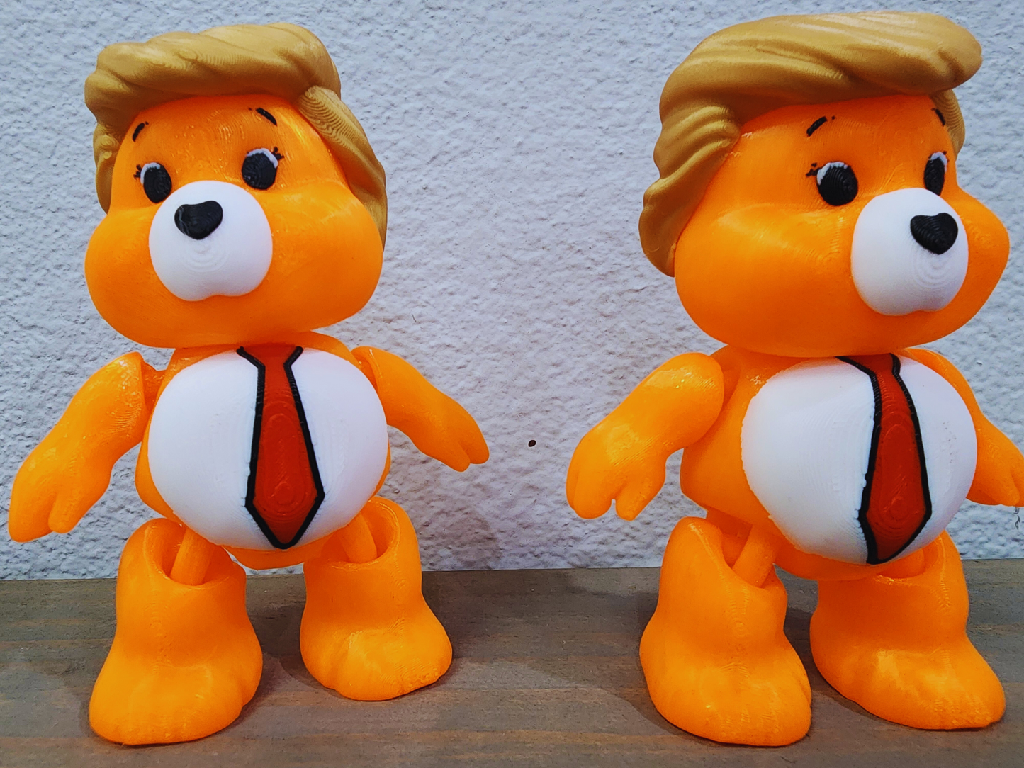 Trump Bear 3D Printed Articulated Toy - Unique Gift Idea