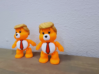 Trump Bear 3D Printed Articulated Toy - Unique Gift Idea