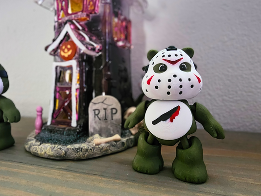 Jason Voorhees Halloween Bear, Unique Gift, 3D Printed