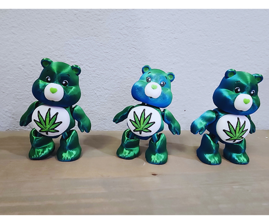 Stoney Care Bear - Marijuana Inspired 3D Printed Decoration