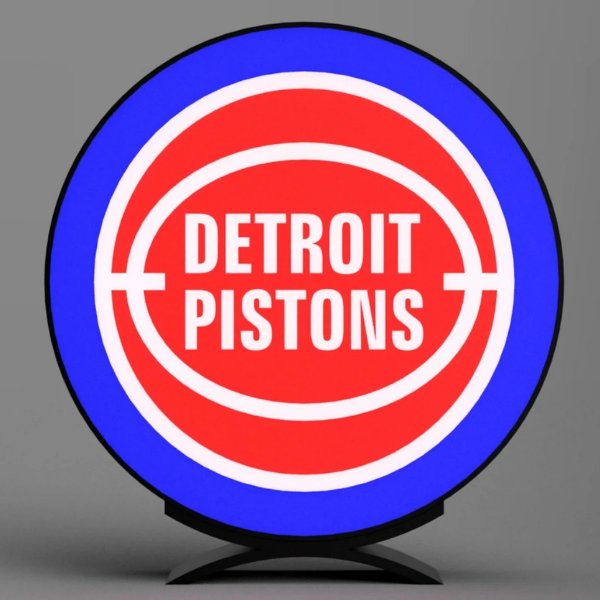 Detroit Pistons NBA 3D Printed Light Box image 2