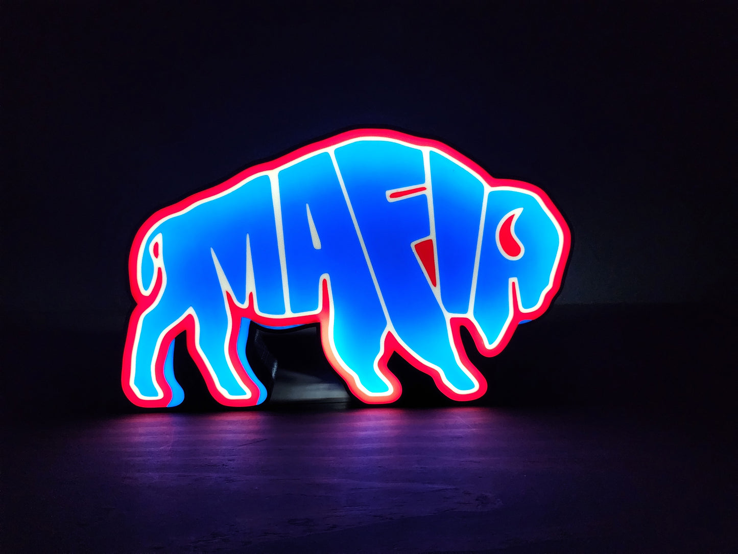 Buffalo Bills LED Light Box - Handmade Man Cave Football Fan Gift