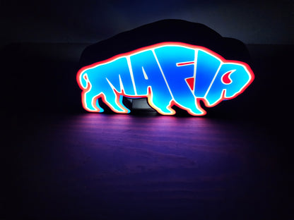 Buffalo Bills LED Light Box - Handmade Man Cave Football Fan Gift