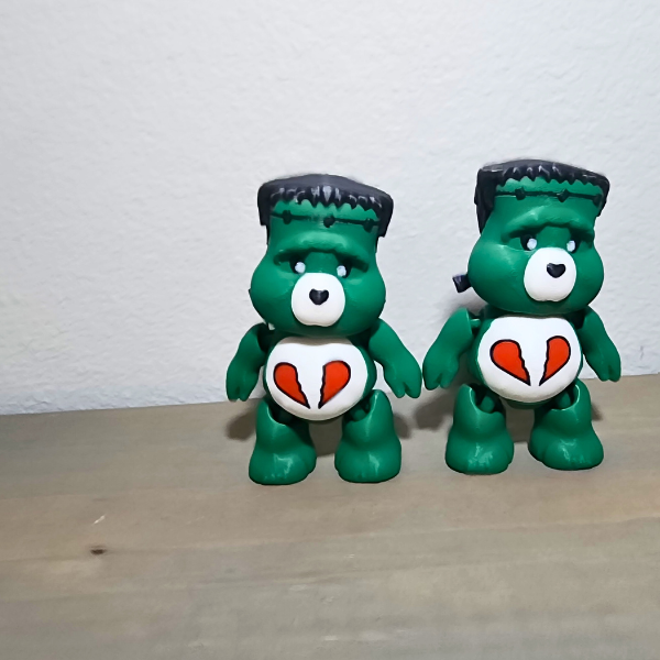 Frankenstein Bear, Halloween, 3D Printed, Desk Toy, Unique Gift