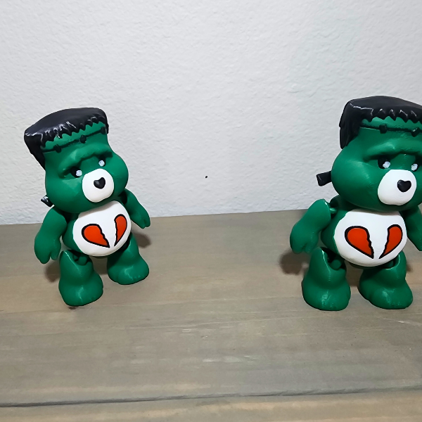 Frankenstein Bear, Halloween, 3D Printed, Desk Toy, Unique Gift