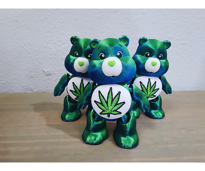 Stoney Care Bear - Marijuana Inspired 3D Printed Decoration