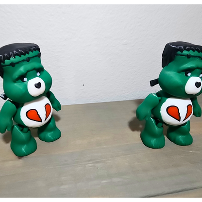 Frankenstein Bear, Halloween, 3D Printed, Desk Toy, Unique Gift