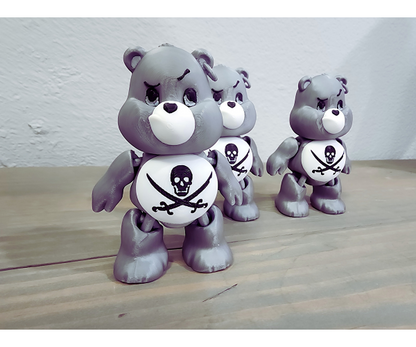 Unique Pirate Bear Collectible - 3D Printed Art Piece