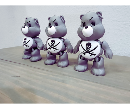 Unique Pirate Bear Collectible - 3D Printed Art Piece